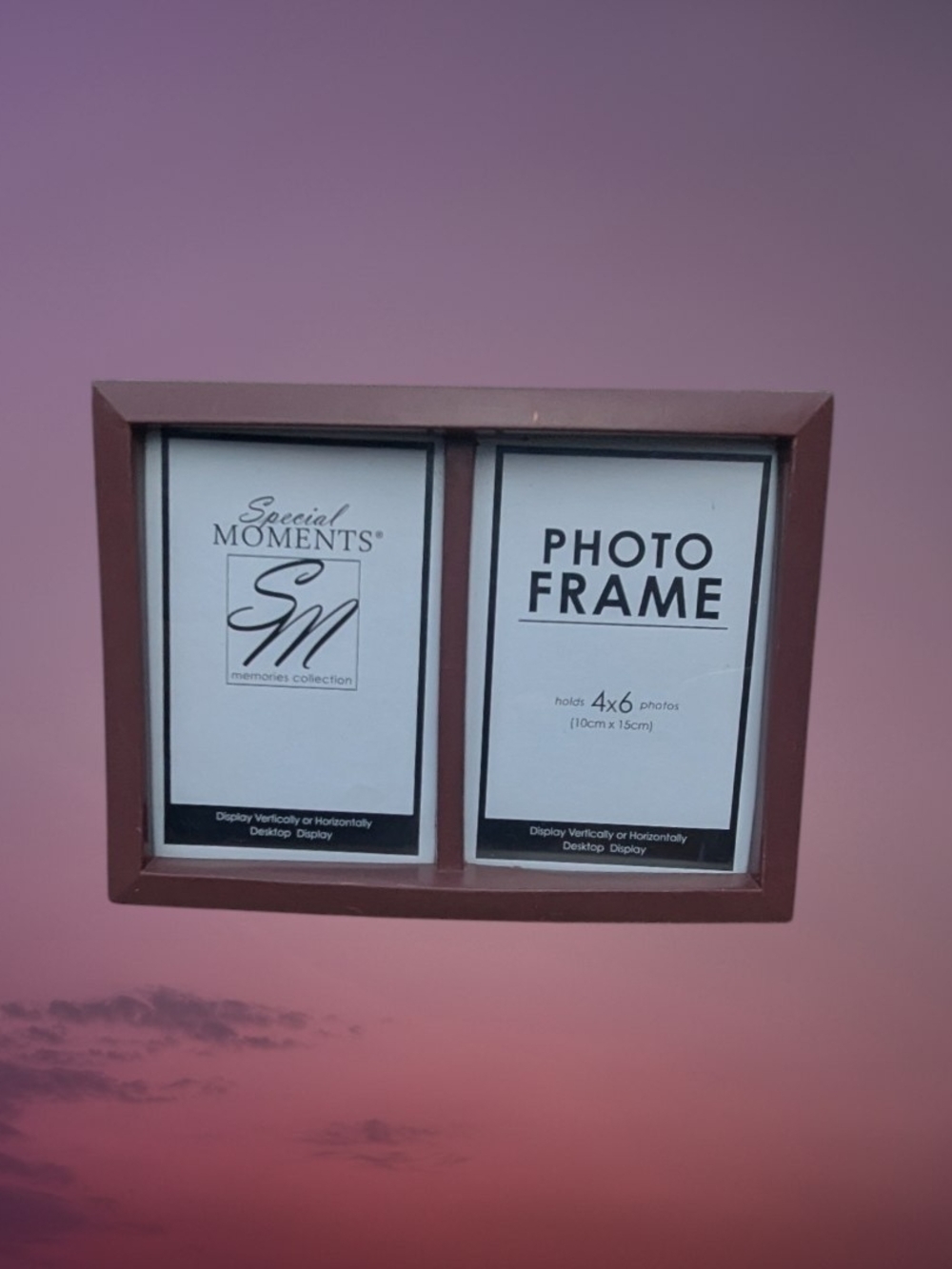 Special Moments Mauve double photo frame